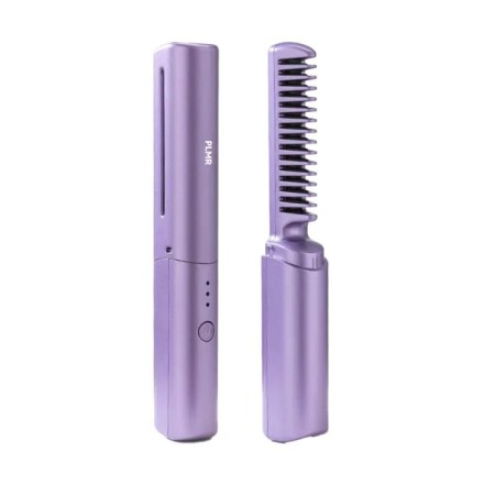 2-in-1 Mini Portable Wireless Straight Hair Comb for Curly Hair & Beard