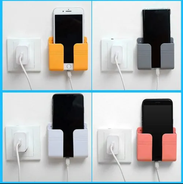 5 pis Universal Wall Mount Charger Phone Holder Stand