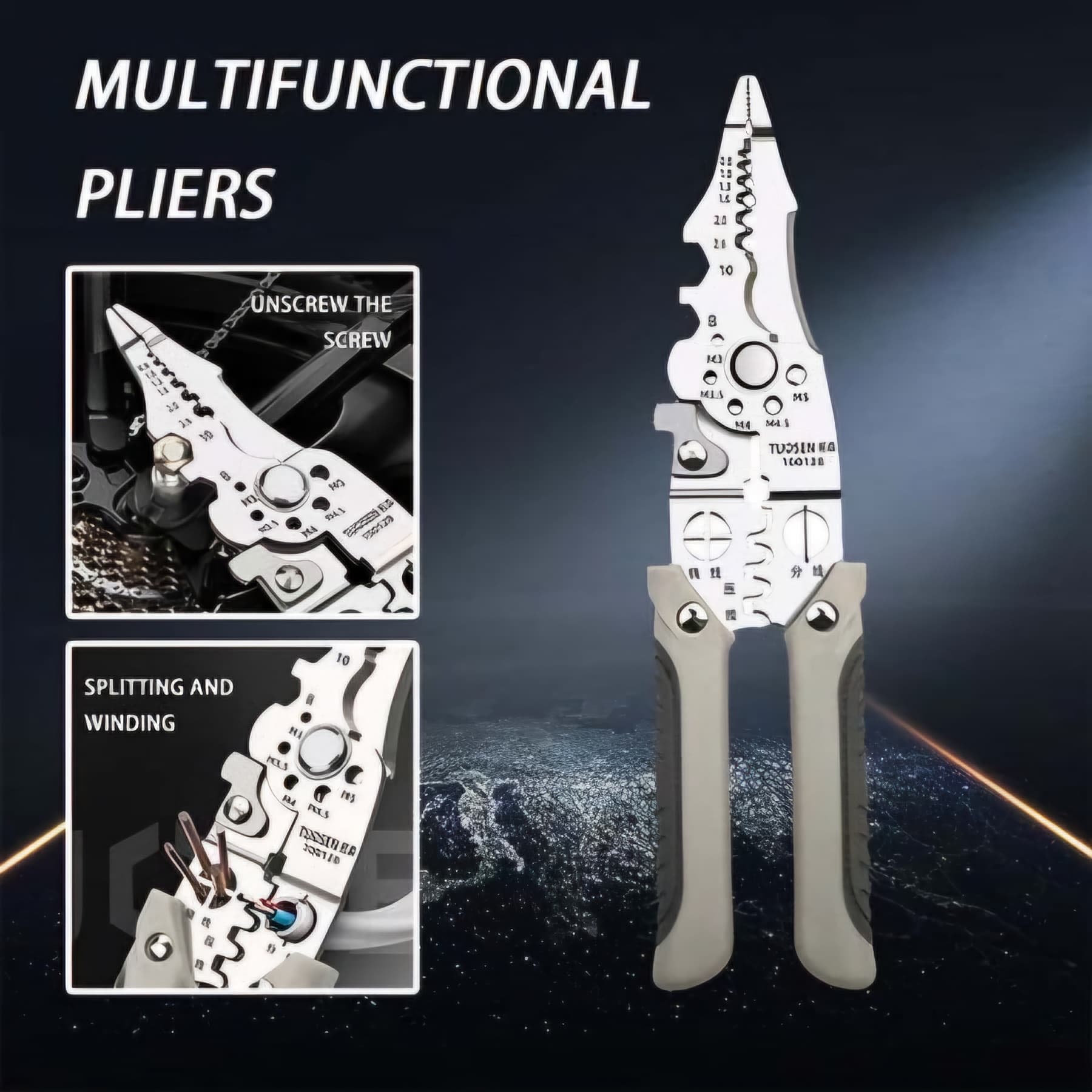 Multifunctional Wire Stripper (এক প্লাসেই সব সমাধান)